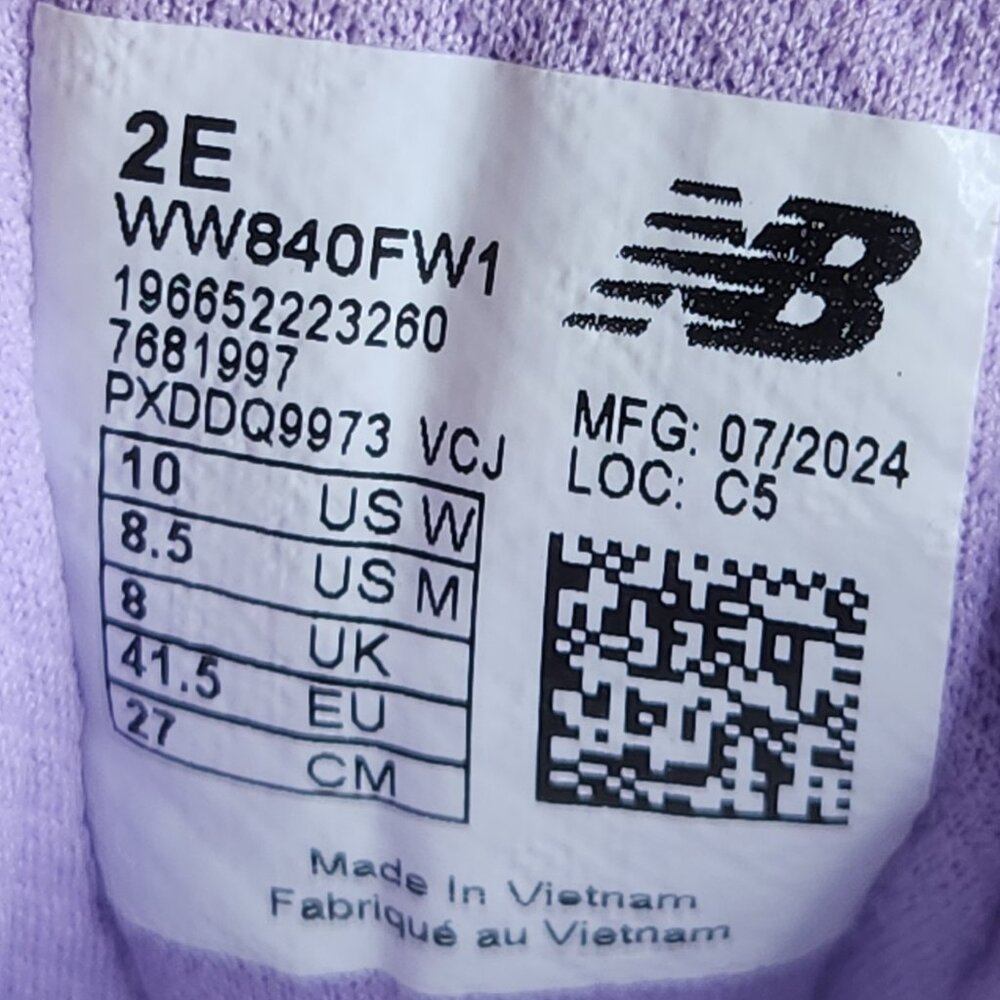 New Balance Fresh Foam 840 V1 Womens Running Shoes Sneakers Size 10 Extra Wide - Picture 9 of 9
